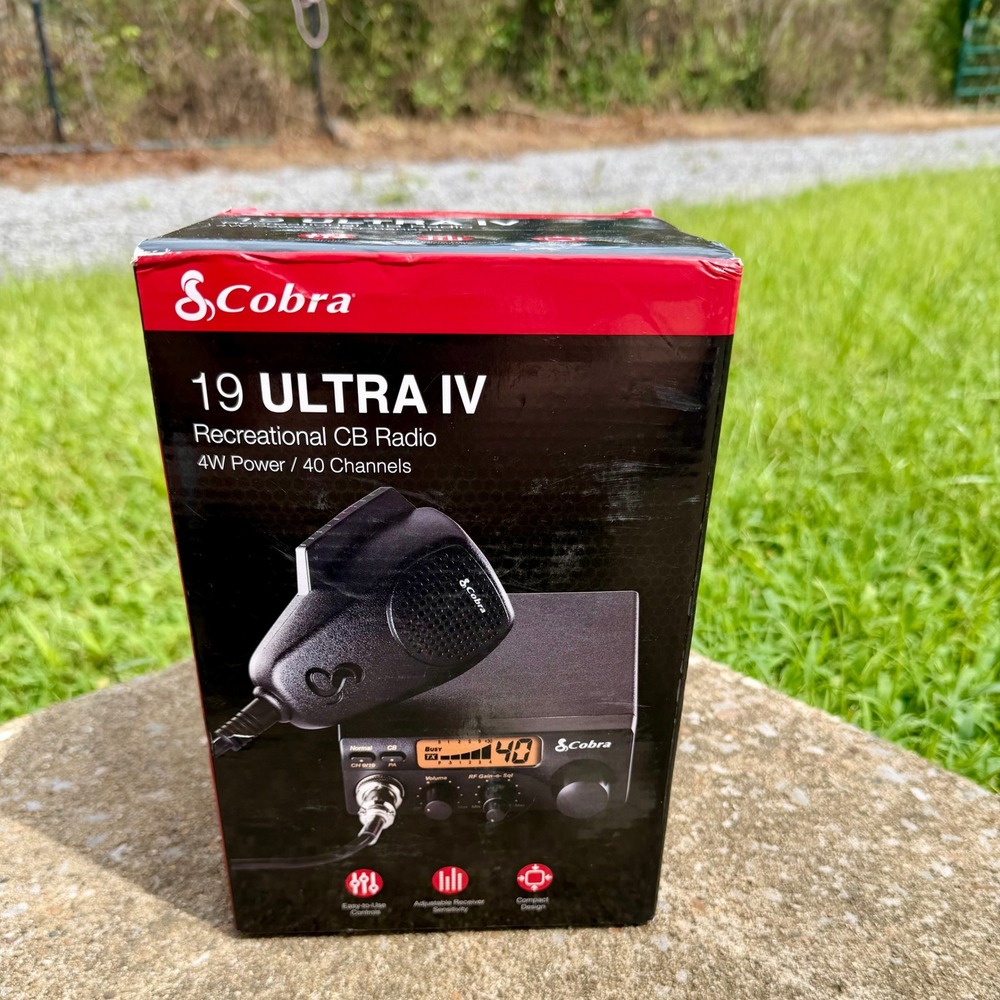 Cobra 19 ULTRA IV Recreational CB Radio 40 Channel 4W Power Compact Design NEW